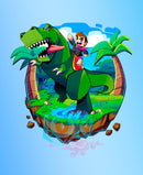 CAMISETA LOKI DINOSSAURO